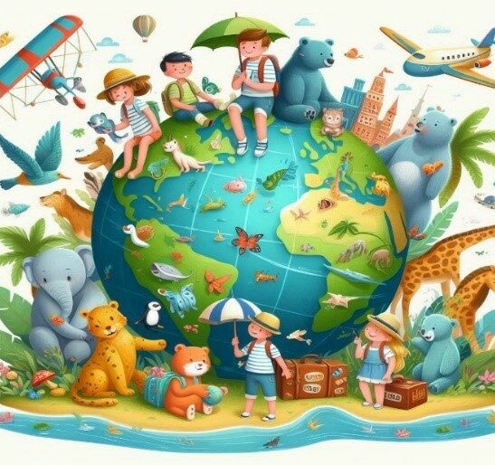 Reise um die Welt: Abenteuer ohne Kofferpacken!  -  Ausflüge für kids von 8 - 12