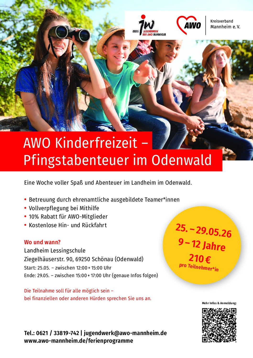 AWO Kinderfreizeit - Pfingstabenteuer im Odenwald
