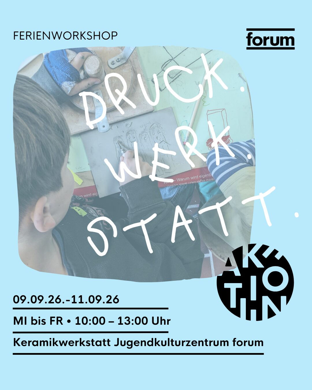 Sommerferien Workshop DRUCKWERKSTATT